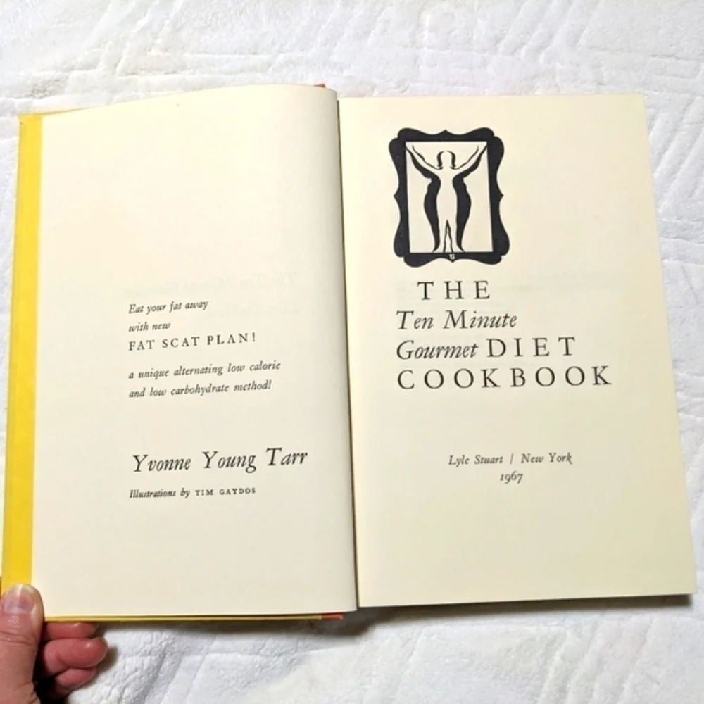 1967 Ten Minute Gourmet Vintage Hardcover Cookbook